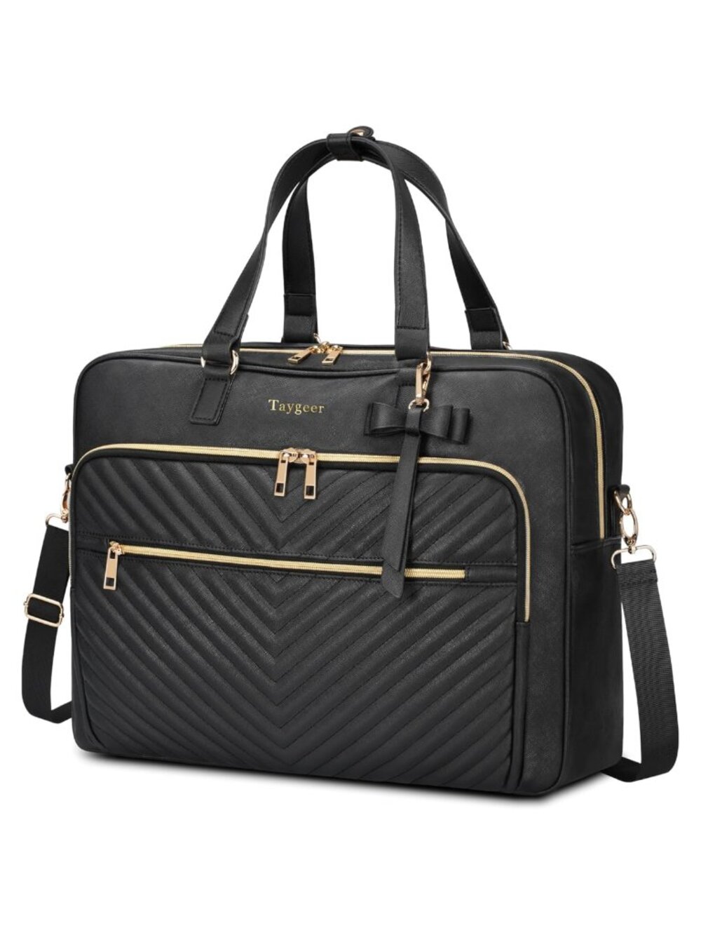 17.3 Inch Convertible Backpack Tote Faux Leather Laptop Bag for Work College